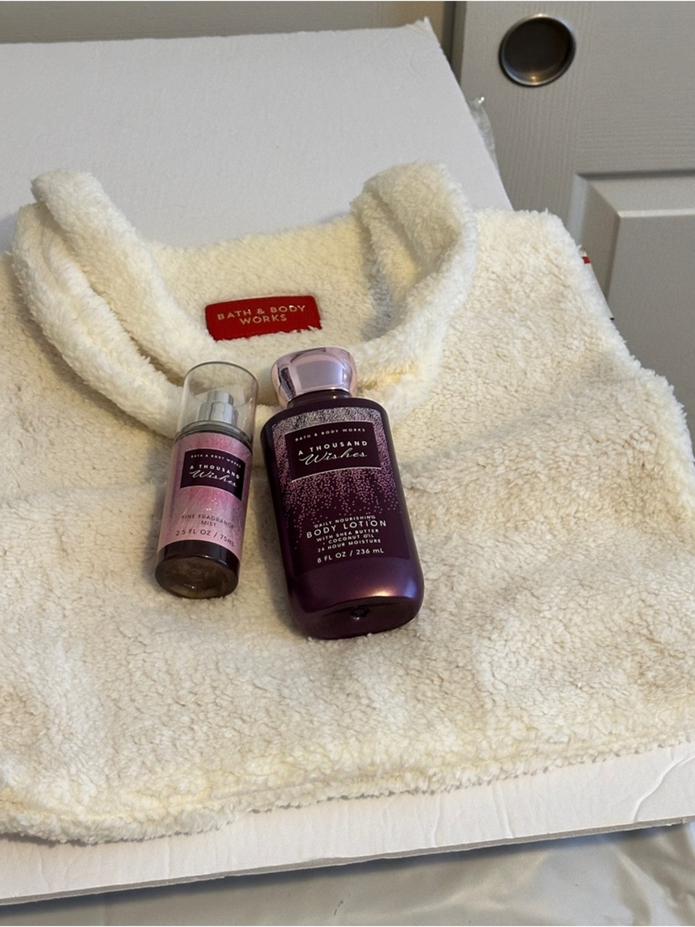 New Bath & Body Works A Thousand Wishes Body Lotion Travel Mist with Tote
